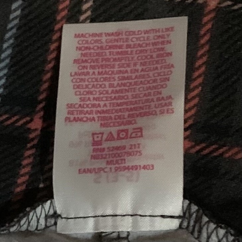 No Boundaries Juniors Sueded Ankle Leggings Small 3-5 New with Tags Plaid Soft - Picture 6 of 8